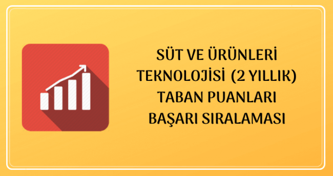 2021 Süt ve Ürünleri Teknolojisi (2 Yıllık) Taban Puanları ...